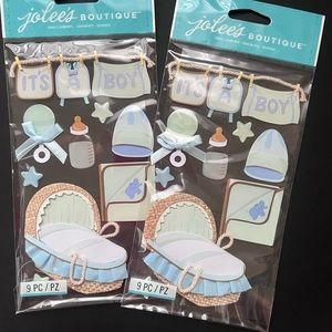 Set of 2: Jolees Boutique Baby Boy Stickers - New